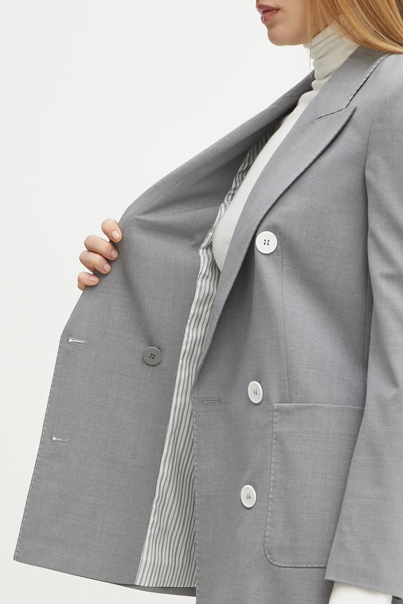 Luisa Spagnoli blazer con aggiunta di lana 541870