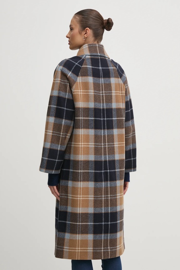 Odzież Barbour płaszcz wełniany LWO0243BE31 brązowy