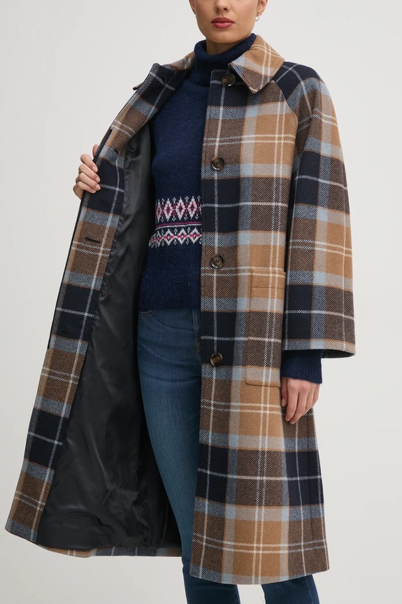 Barbour płaszcz wełniany LWO0243BE31