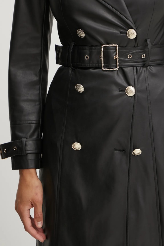Trench kabát Marciano by Guess CAMILLE 5RGL05.7114A černá
