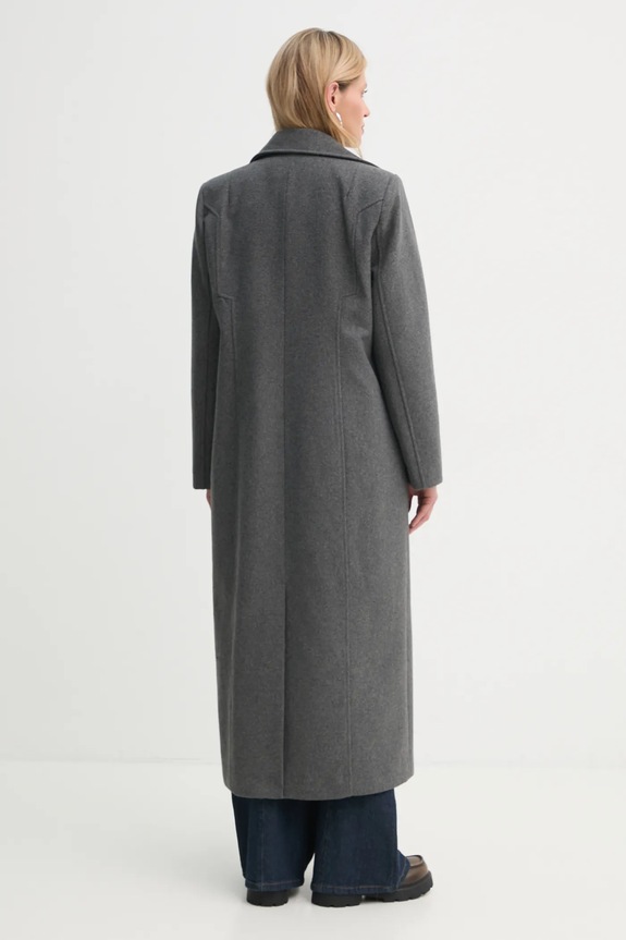 Oblačila Plašč s primesjo volne Gestuz 10909787 siva