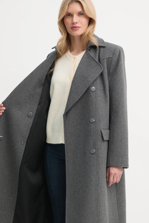 Plašč s primesjo volne Gestuz 10909787