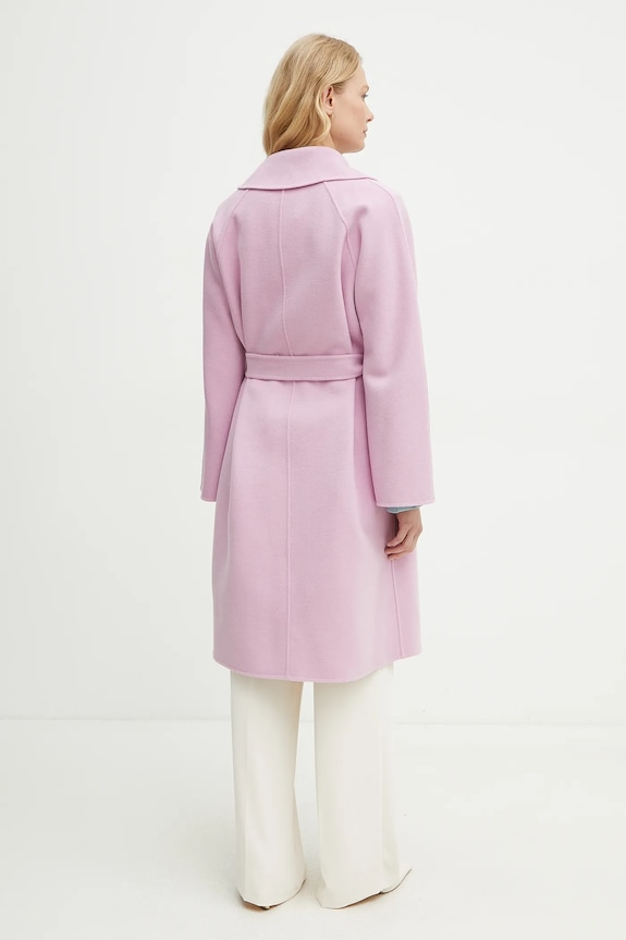 Abbigliamento Weekend Max Mara cappotto in lana 2515011011600 rosa