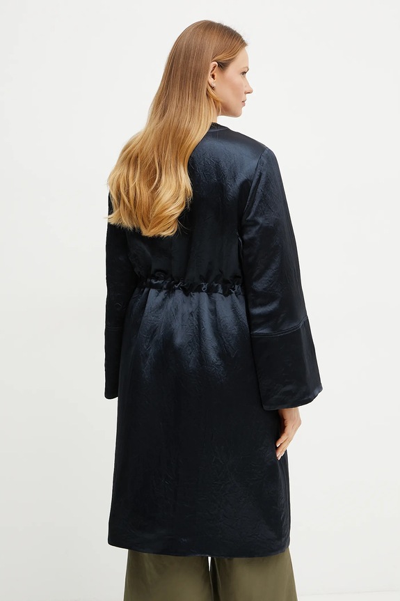 Odzież MM by Max Mara płaszcz z domieszką wełny 2516491017600 granatowy