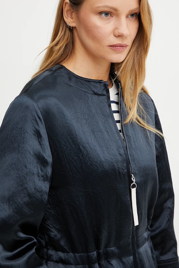 MM by Max Mara płaszcz z domieszką wełny granatowy 2516491017600