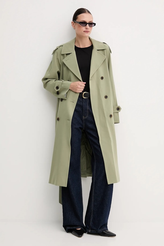 Παλτό Dkny DLEMPQ97 πράσινο SS26