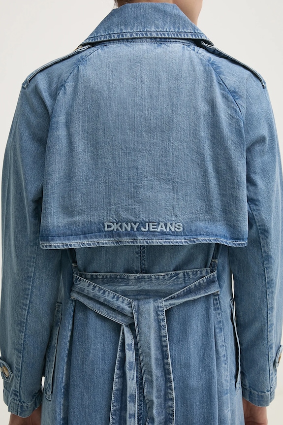 Dkny trencz jeansowy DJ5J6129 niebieski