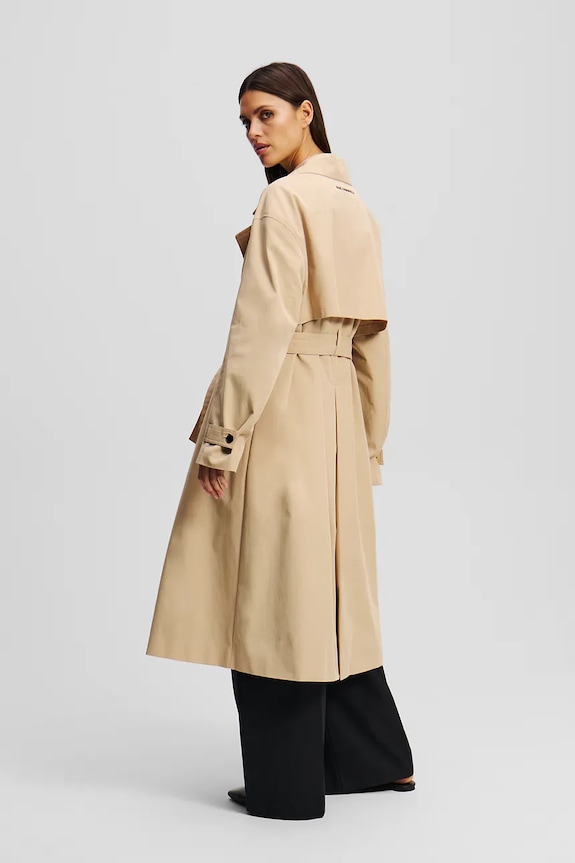 Trenčkot Karl Lagerfeld A2W15009 béžová SS25