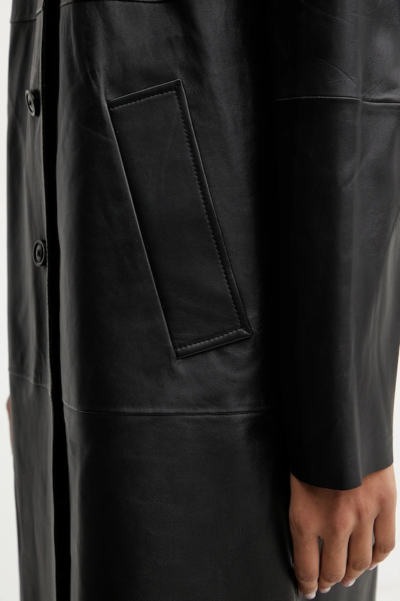 MAX&Co. bőrkabát 2518471012200 fekete