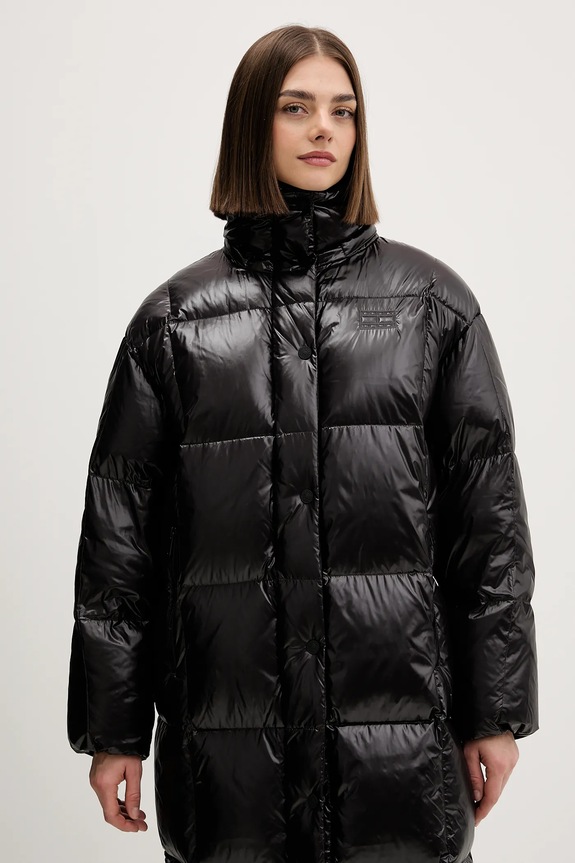 Μπουφάν με επένδυση από πούπουλα Tommy Jeans DW0DW21615 μαύρο