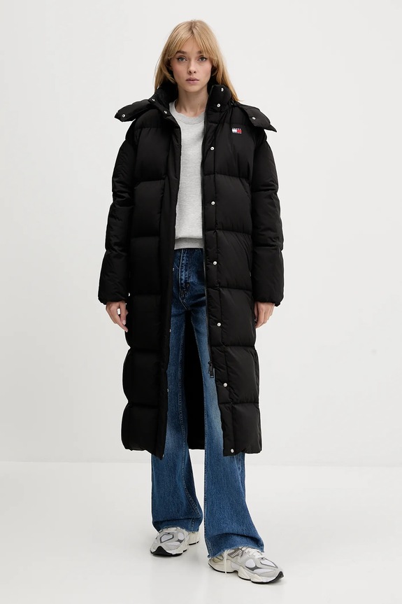 Tommy Jeans kurtka puchowa pozostałe czarny DW0DW21977