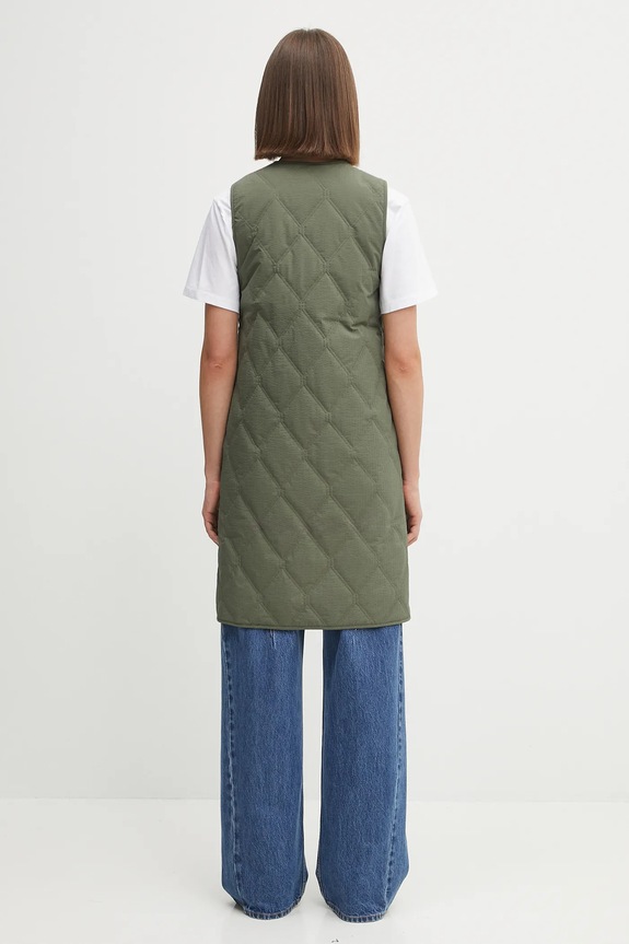 GANNI płaszcz Tech Seersucker Oversized Shell F9717