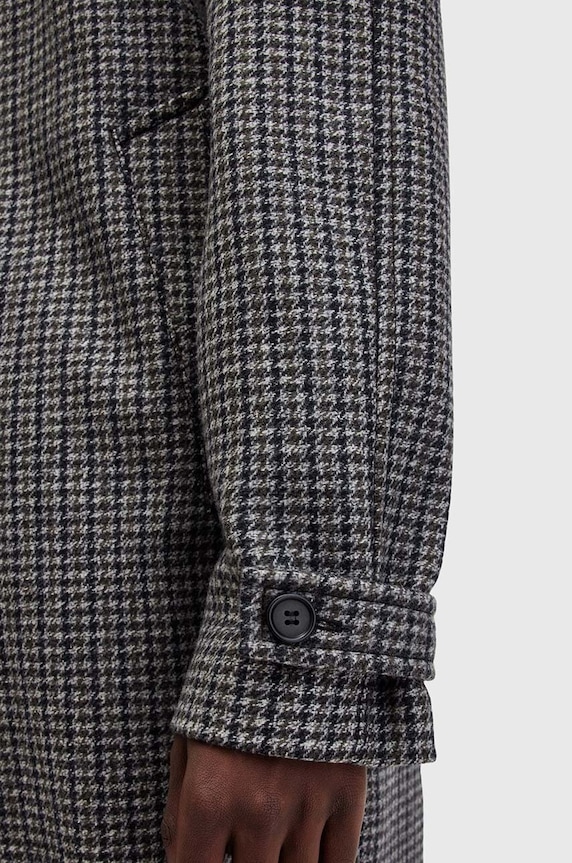 Oblečenie Vlnený kabát AllSaints GOODMAN M017OB sivá