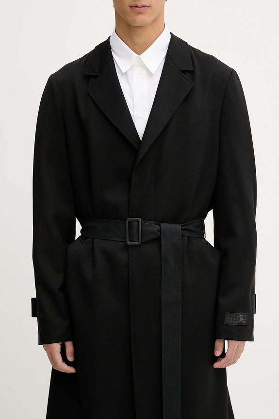 Παλτό MM6 Maison Margiela μαύρο SH0AA0009