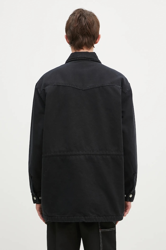 Одежда Джинсовая куртка Carhartt WIP OG Santa Fe I034314.00E4O чёрный