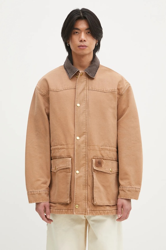 Carhartt WIP cotton jacket OG Santa Fe Coat without brown I034314.00S4O