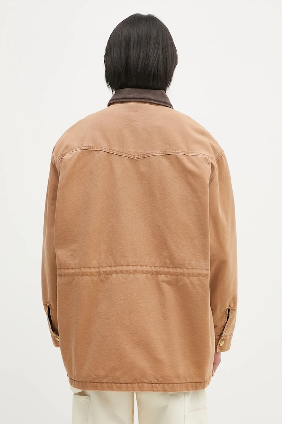 Clothing Carhartt WIP cotton jacket OG Santa Fe Coat I034314.00S4O brown