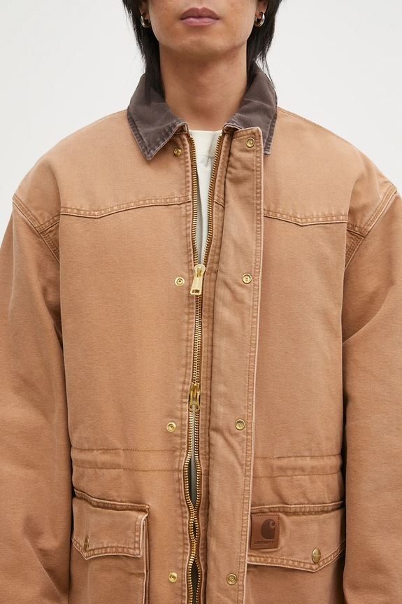 Carhartt WIP cotton jacket OG Santa Fe Coat brown I034314.00S4O