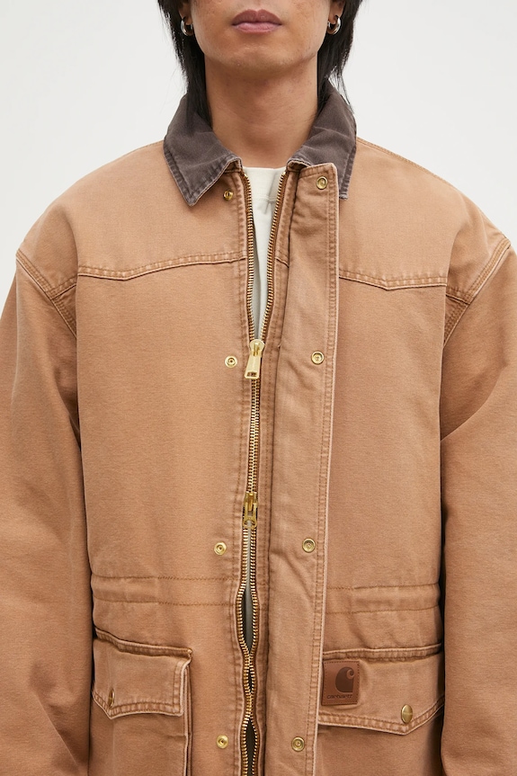 Carhartt WIP cotton jacket OG Santa Fe Coat brown I034314.00S4O
