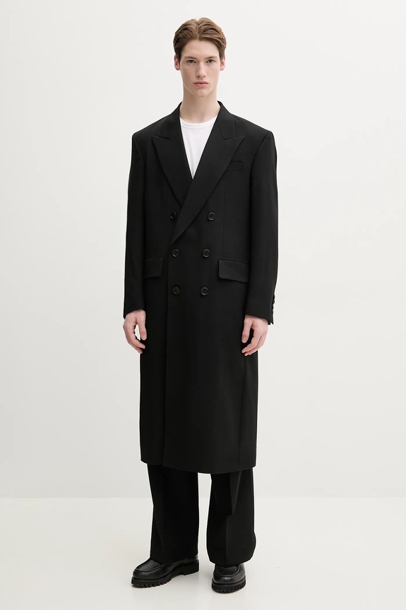 Μάλλινο παλτό Sunflower άλλο μαύρο 4167.SFR.KP