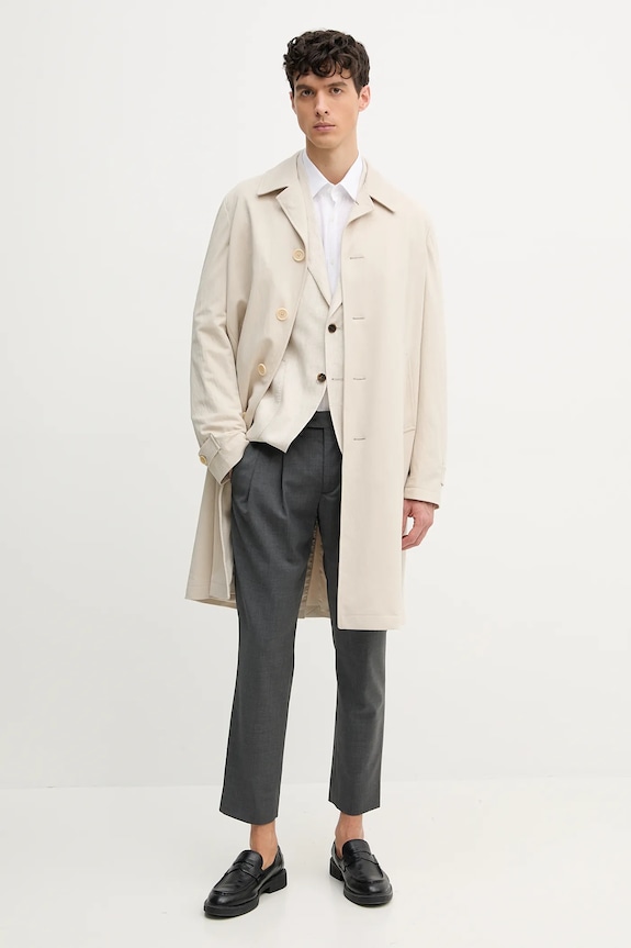 Kabát Tommy Hilfiger SQTHL4031.SQTH523 béžová SS25