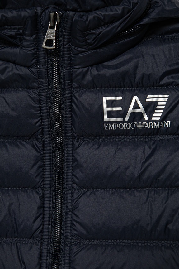 CHLAPEC Dětská péřová vesta EA7 Emporio Armani 7B000034.AF12477 námořnická modř
