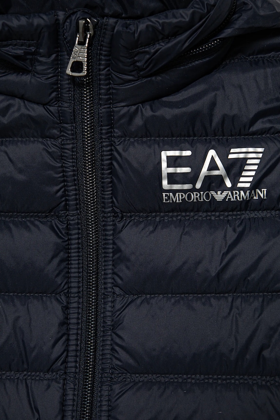 CHLAPEC Dětská péřová vesta EA7 Emporio Armani 7B000034.AF12477 námořnická modř