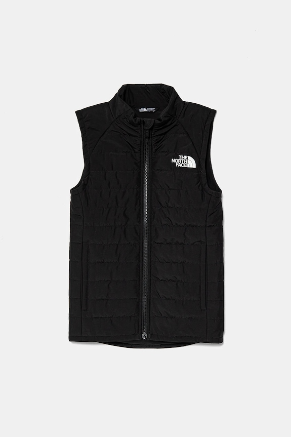 The North Face bezrękawnik dziecięcy NEVER STOP SYNTHETIC VEST bez kaptura czarny NF0A89HSJK31