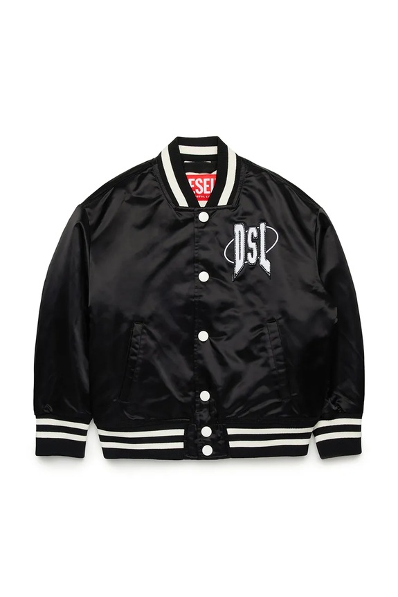 Detská bunda bomber Diesel JSTART JACKET J02185 čierna SS25
