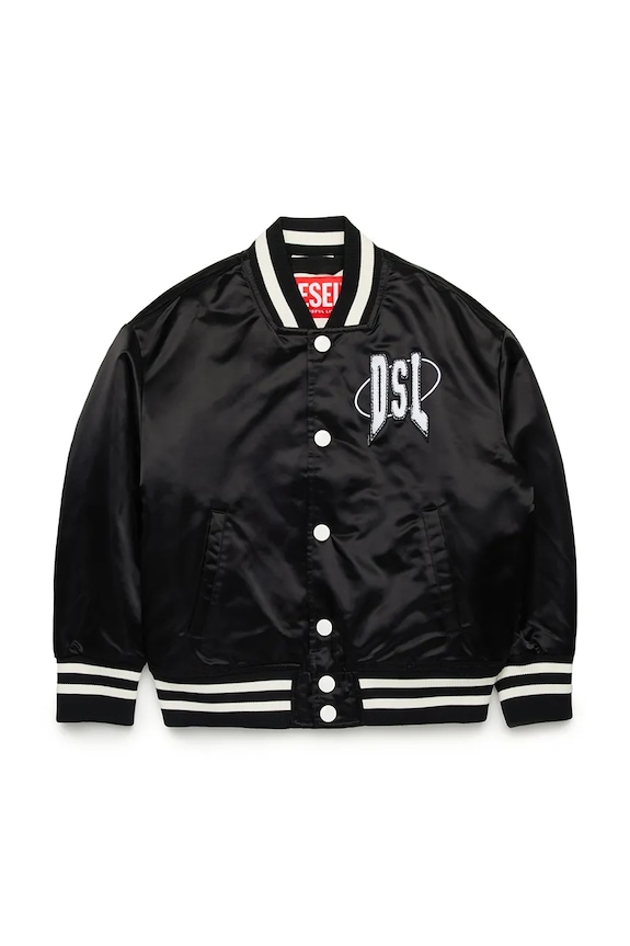 Detská bunda bomber Diesel JSTART JACKET J02185 čierna SS25
