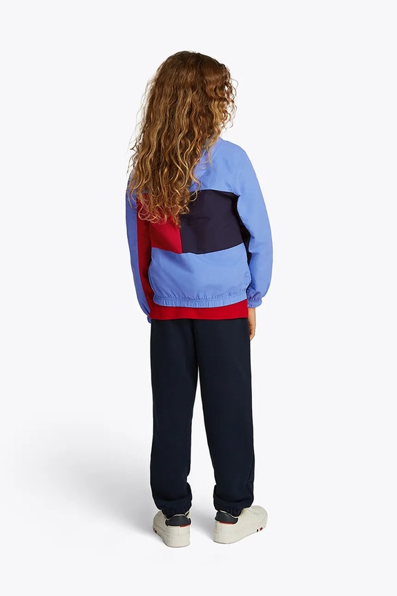 Παιδικό μπουφάν Tommy Hilfiger μπλε KB0KB09583.PPYA