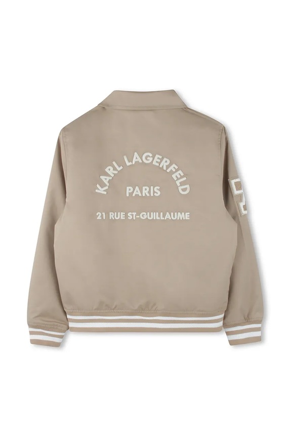 Chlapec Detská bunda bomber Karl Lagerfeld Z30568.162.174 béžová