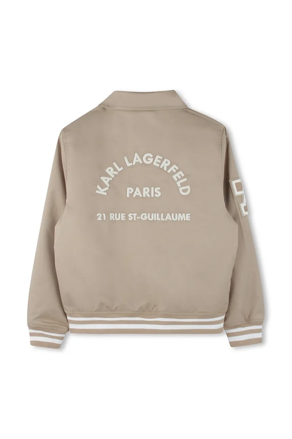 Chlapec Detská bunda bomber Karl Lagerfeld Z30568.162.174 béžová