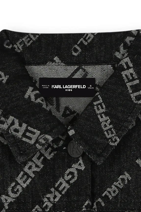 Karl Lagerfeld gyerek pamutkabát fekete Z30426.114.150