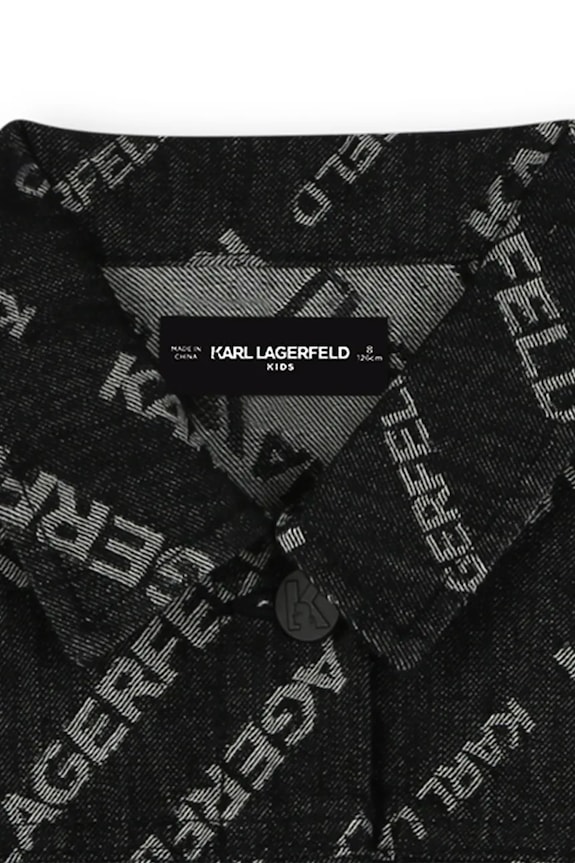 Karl Lagerfeld geacă de bumbac pentru copii negru Z30426.162.174