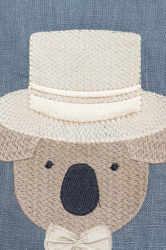 Detská ľanová vesta Donsje Larsel Linen Gilet Groom modrá 4096401.98.128