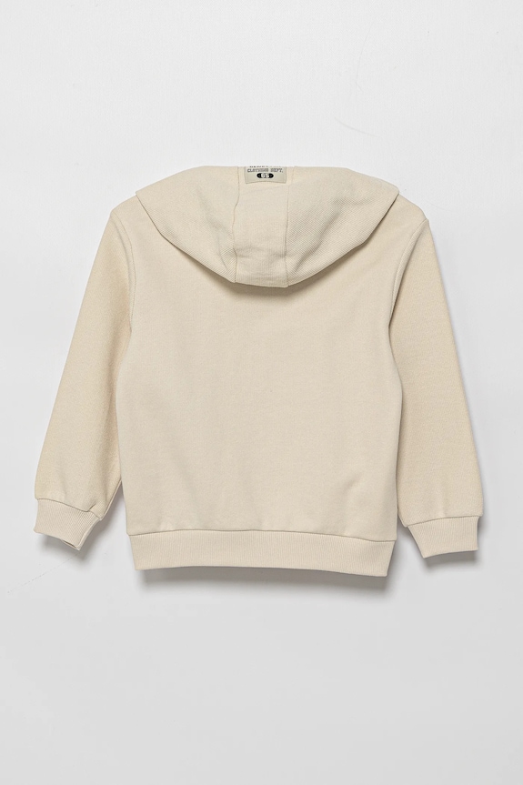United Colors of Benetton gyerek melegítőfelső pamutból 3T31G503Q.P.Seasonal bézs SS25
