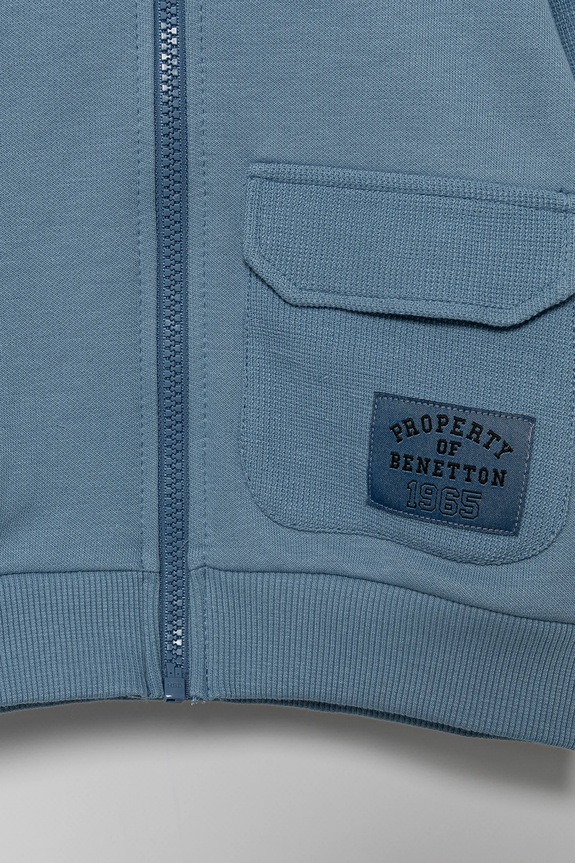 Αγορίστικα Παιδική βαμβακερή μπλούζα United Colors of Benetton 3T31G503Q.P.Seasonal μπλε