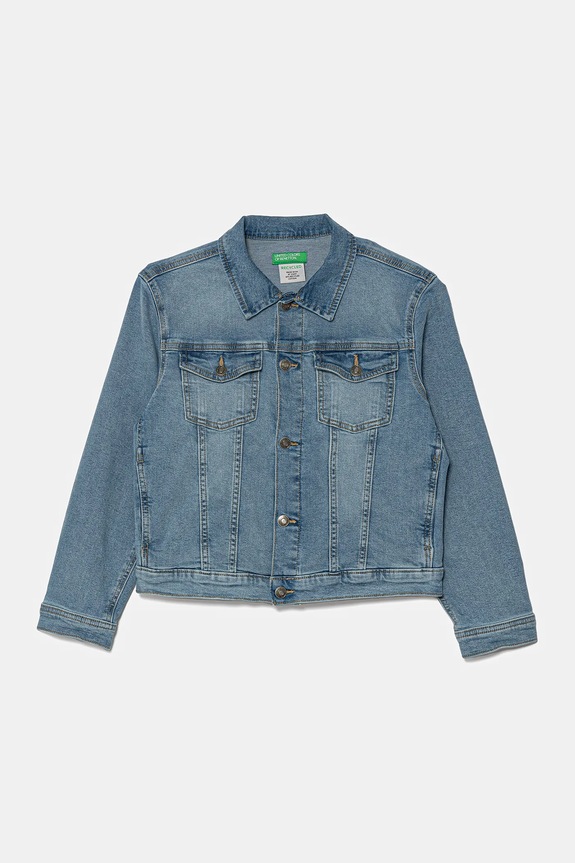 United Colors of Benetton gyerek farmerkabát nem bélelt kék 25ONCN062.G.Seasonal