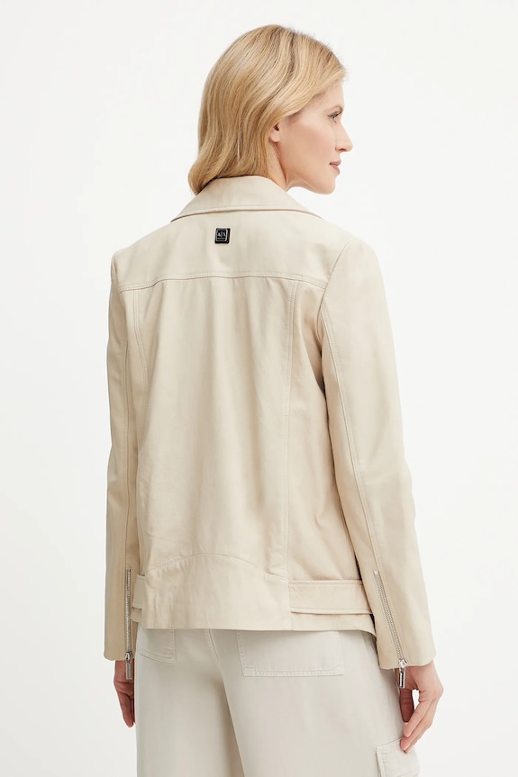Odzież Armani Exchange ramoneska skórzana XW000218.AF10854 beżowy