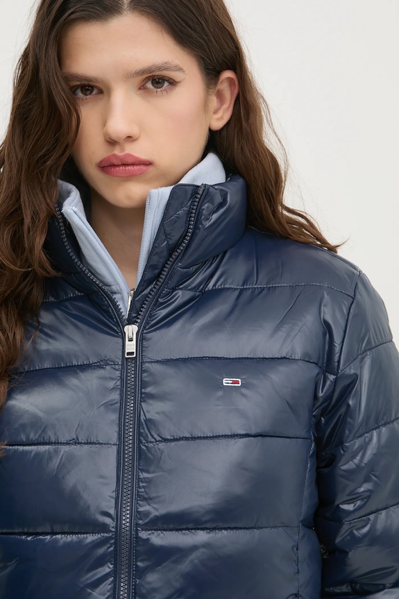 Bunda Tommy Jeans námořnická modř DW0DW19312