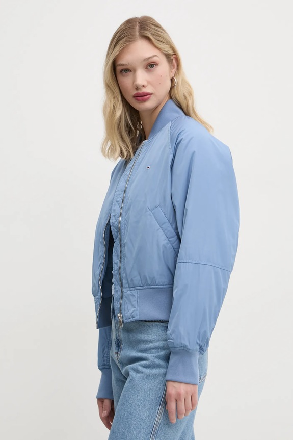 Μπουφάν bomber Tommy Jeans μπλε DW0DW19316