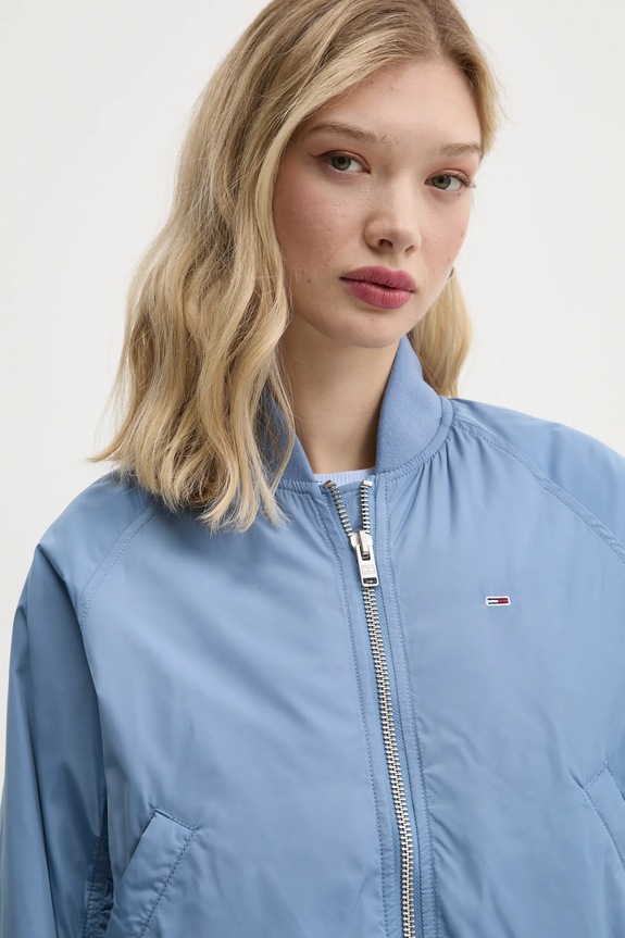 Μπουφάν bomber Tommy Jeans DW0DW19316 μπλε