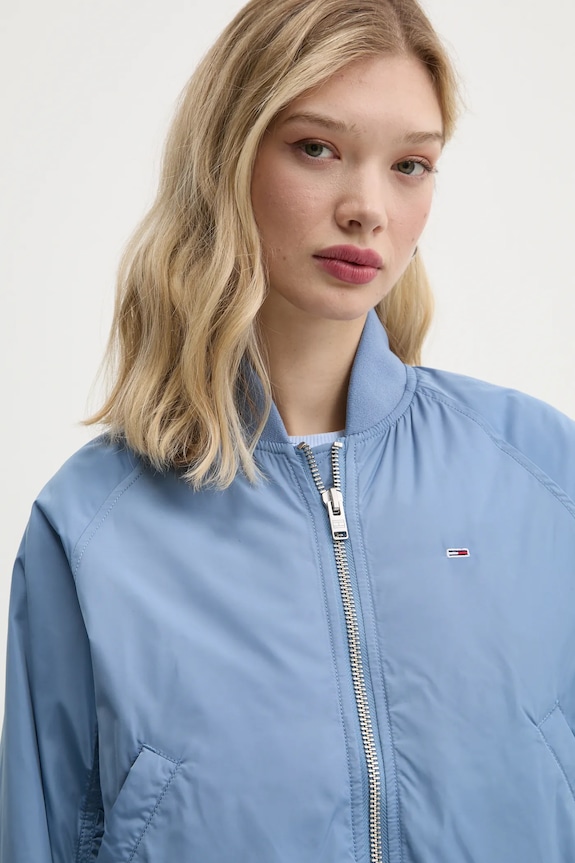 Μπουφάν bomber Tommy Jeans DW0DW19316 μπλε