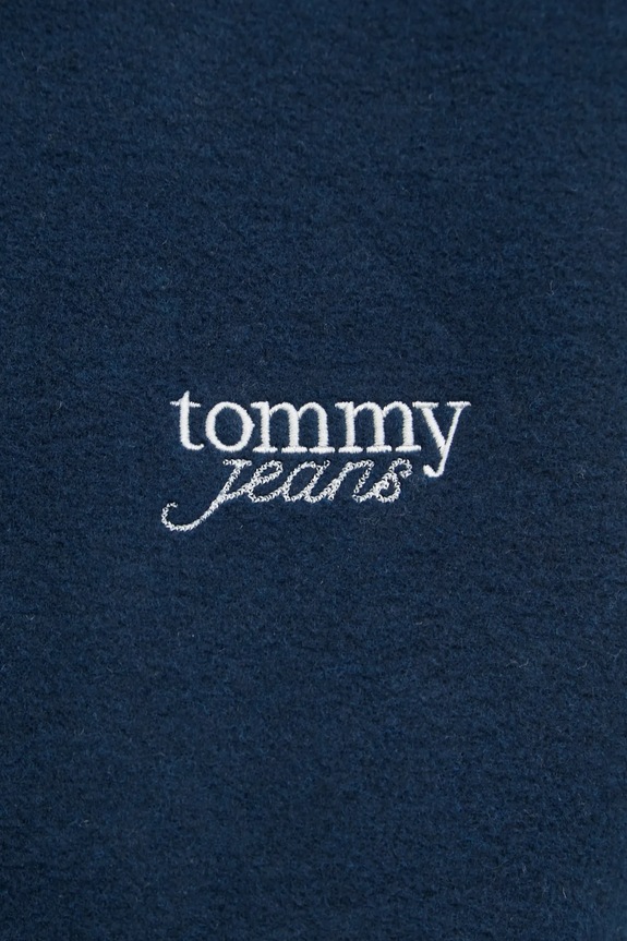 Bomber μπουφάν από μαλλί Tommy Jeans σκούρο μπλε DW0DW19320