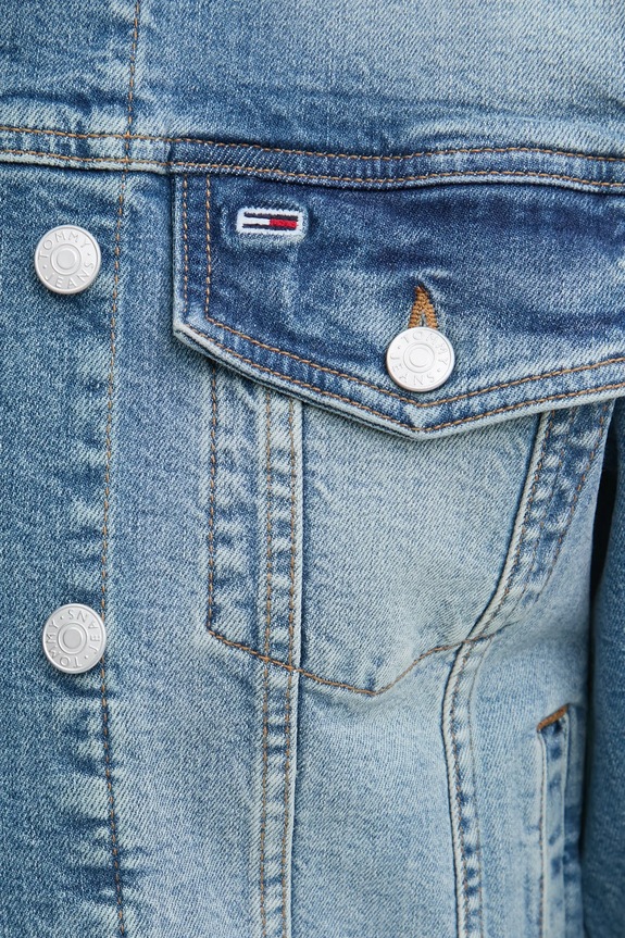 Tommy Jeans kurtka jeansowa DW0DW19858 niebieski