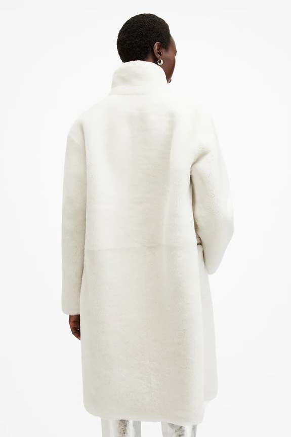 AllSaints kifordítható kabát SERRA W119LB fehér