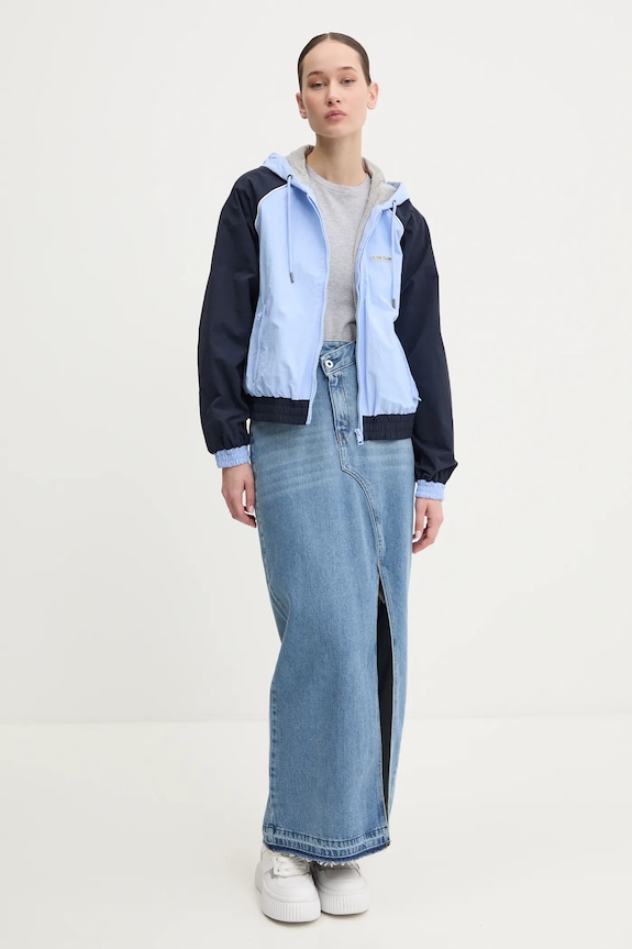 Guess Jeans geacă W5RL44.WGYL2 albastru SS25