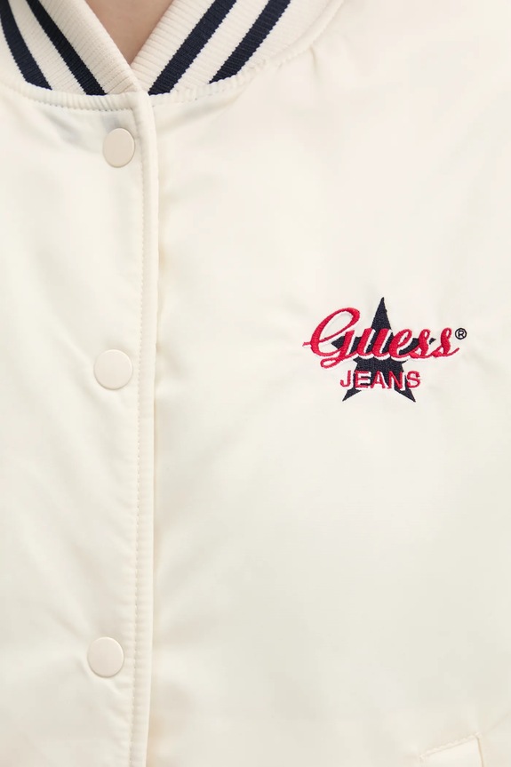 Guess Jeans kurtka bomber W5RL43.WHAA2 beżowy