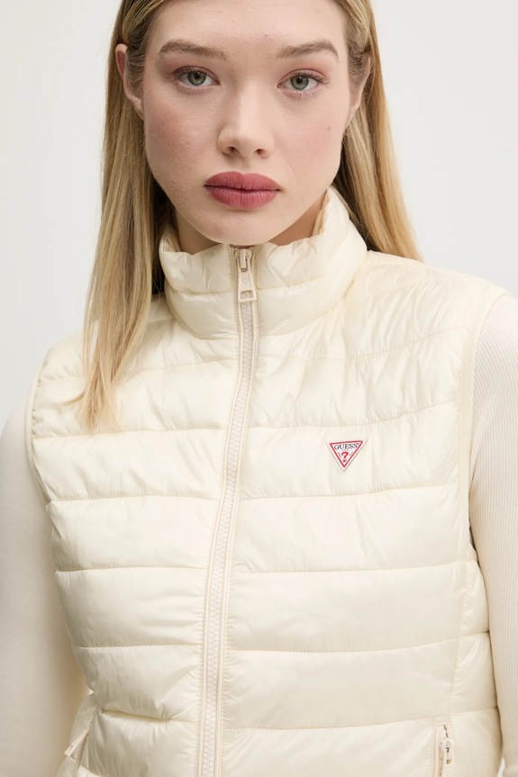 Prsluk Guess Jeans bež W5RN55.WHAB2